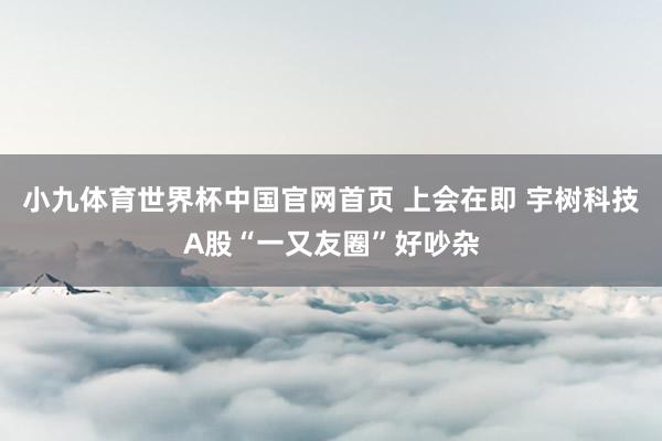 小九体育世界杯中国官网首页 上会在即 宇树科技A股“一又友圈”好吵杂
