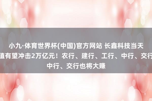 小九·体育世界杯(中国)官方网站 长鑫科技当天上会,市值有望冲击2万亿元!农行、建行、工行、中行、交行也将大赚