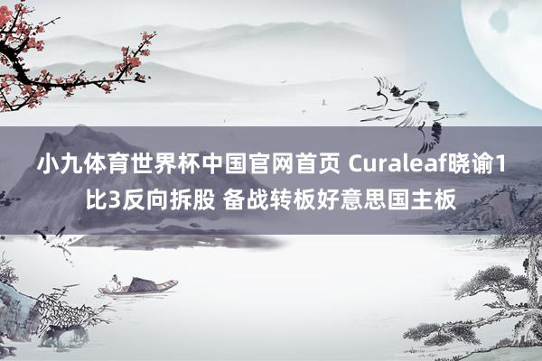 小九体育世界杯中国官网首页 Curaleaf晓谕1比3反向拆股 备战转板好意思国主板
