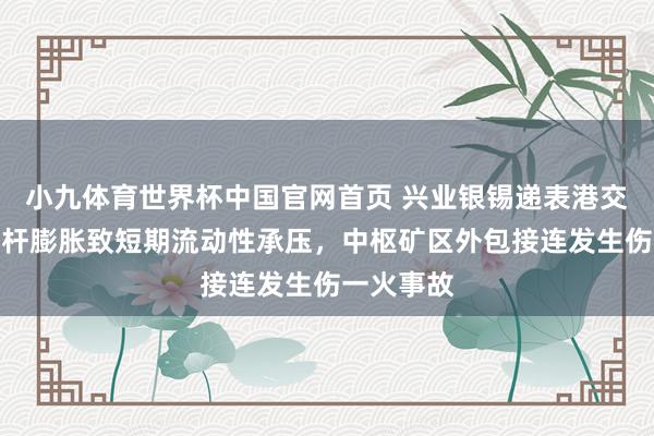 小九体育世界杯中国官网首页 兴业银锡递表港交所：高杠杆膨胀致短期流动性承压，中枢矿区外包接连发生伤一火事故