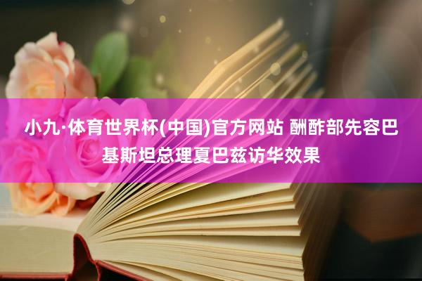 小九·体育世界杯(中国)官方网站 酬酢部先容巴基斯坦总理夏巴兹访华效果
